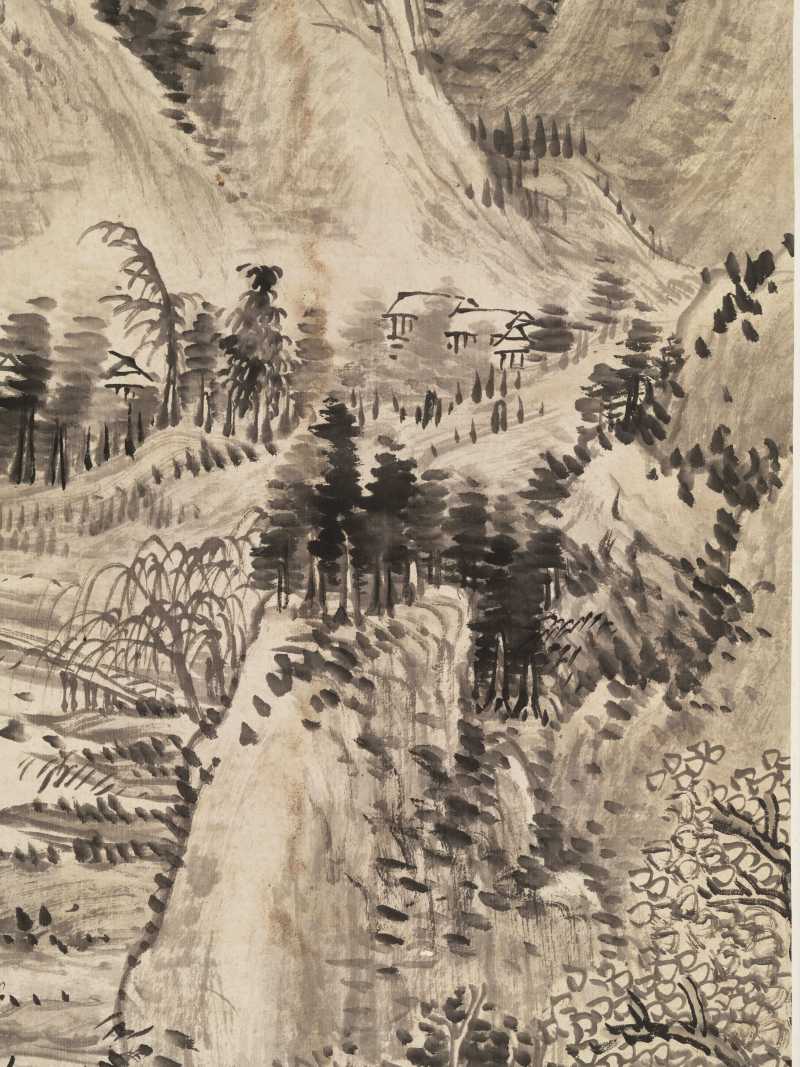 癸未（1883年）作 吴滔 山水四屏 - 图8