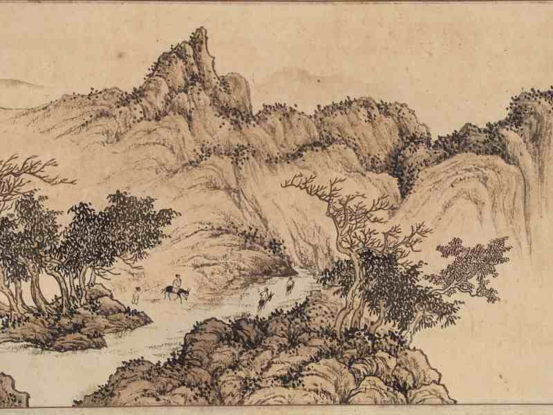 1963年作 金道五、汪佩芬 山水二帧 - 图11