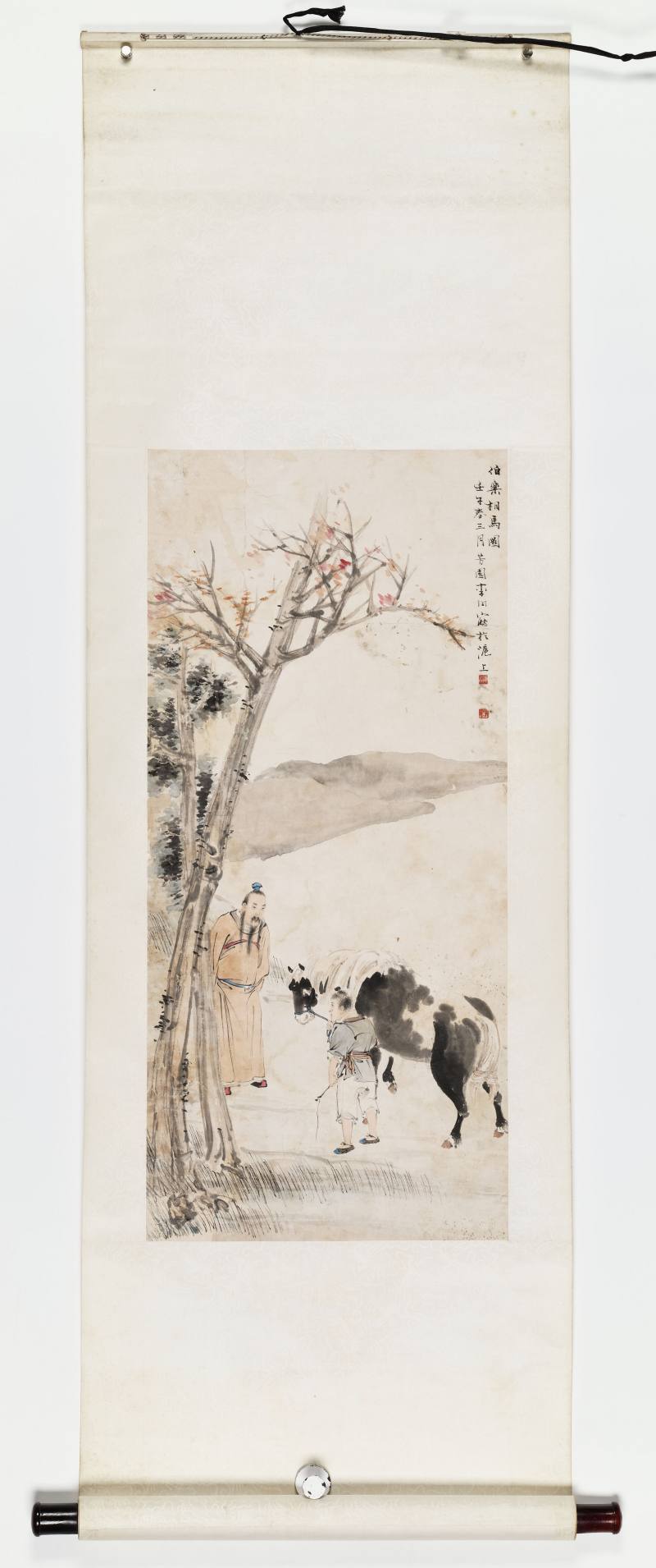壬子（1912年）作 李芳园 伯乐相马 - 图2