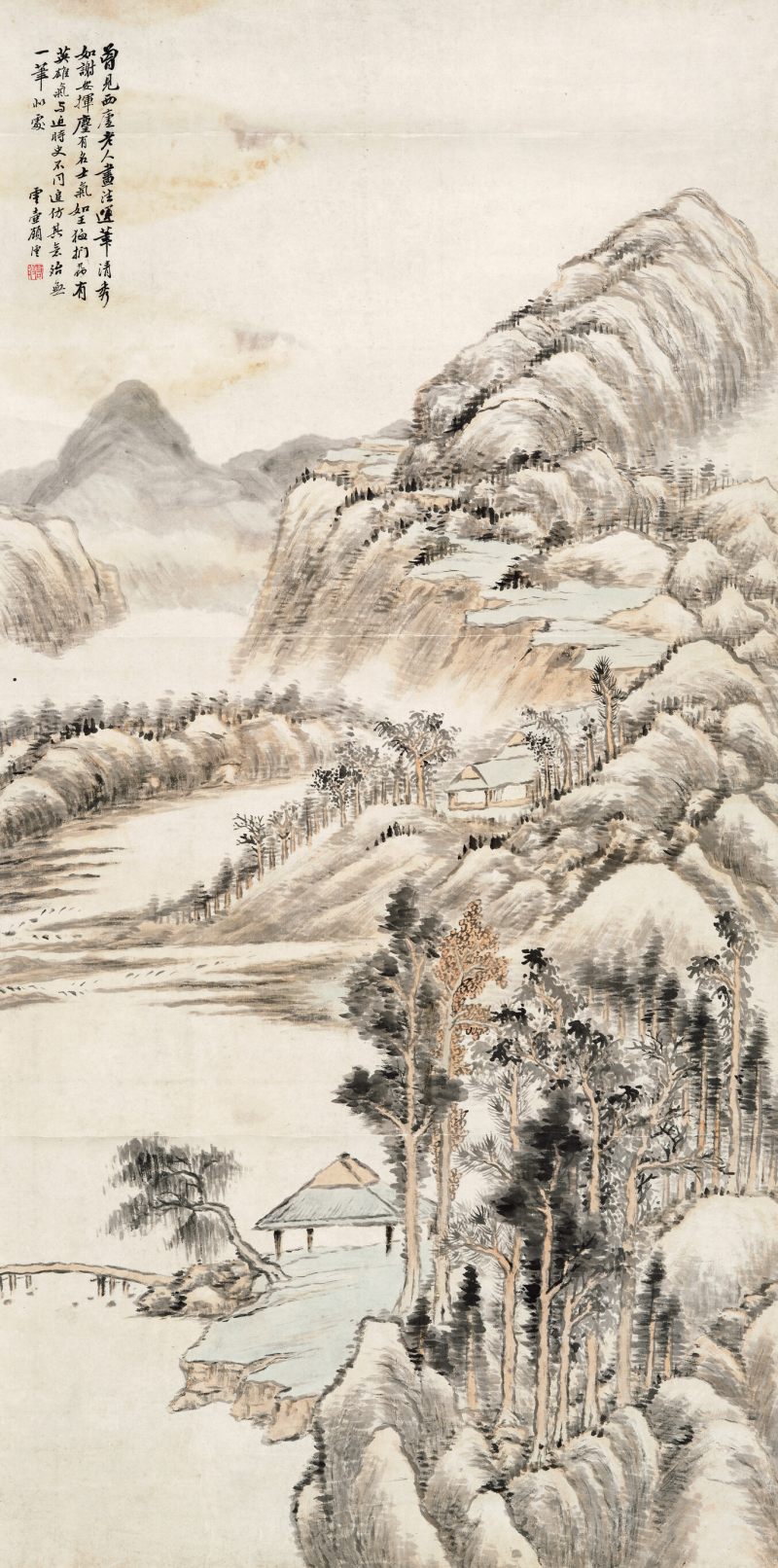 顾沄 秋溪山色