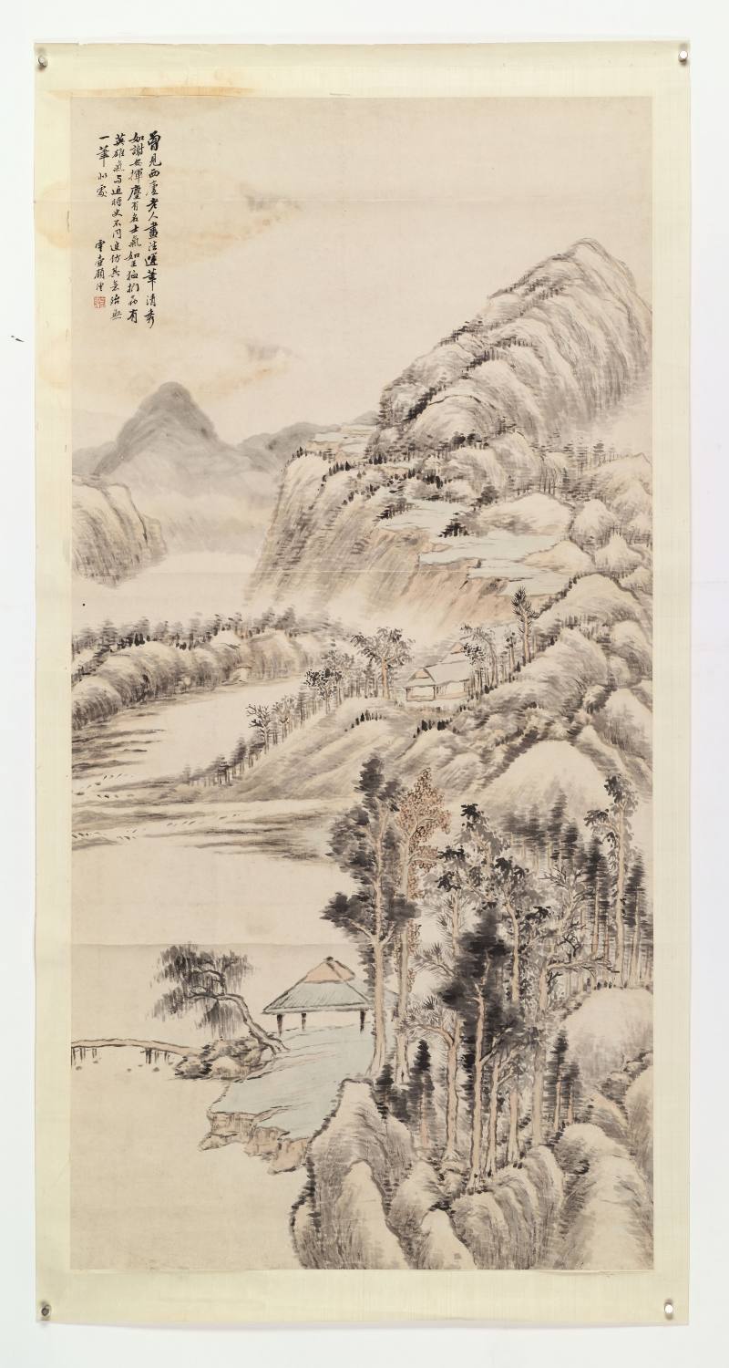 顾沄 秋溪山色 - 图2