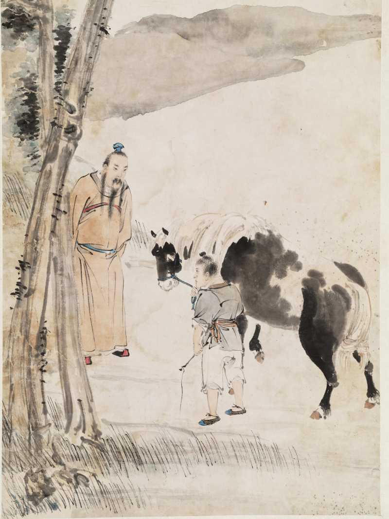 壬子（1912年）作 李芳园 伯乐相马 - 图4
