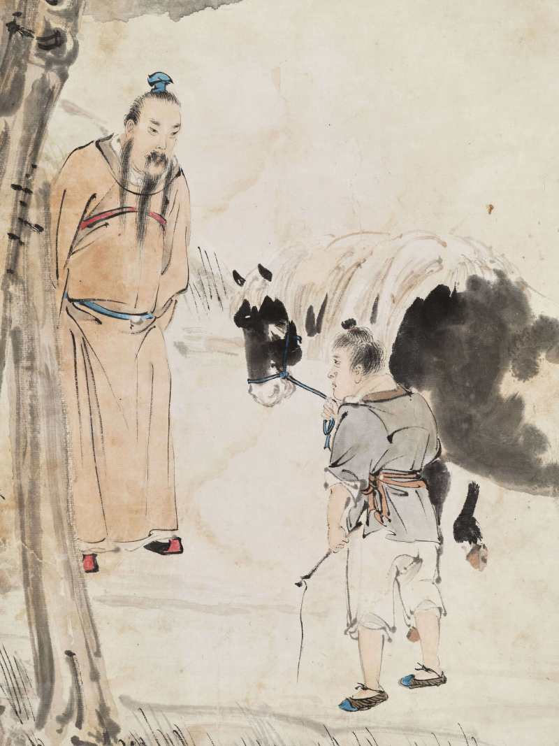 壬子（1912年）作 李芳园 伯乐相马 - 图5