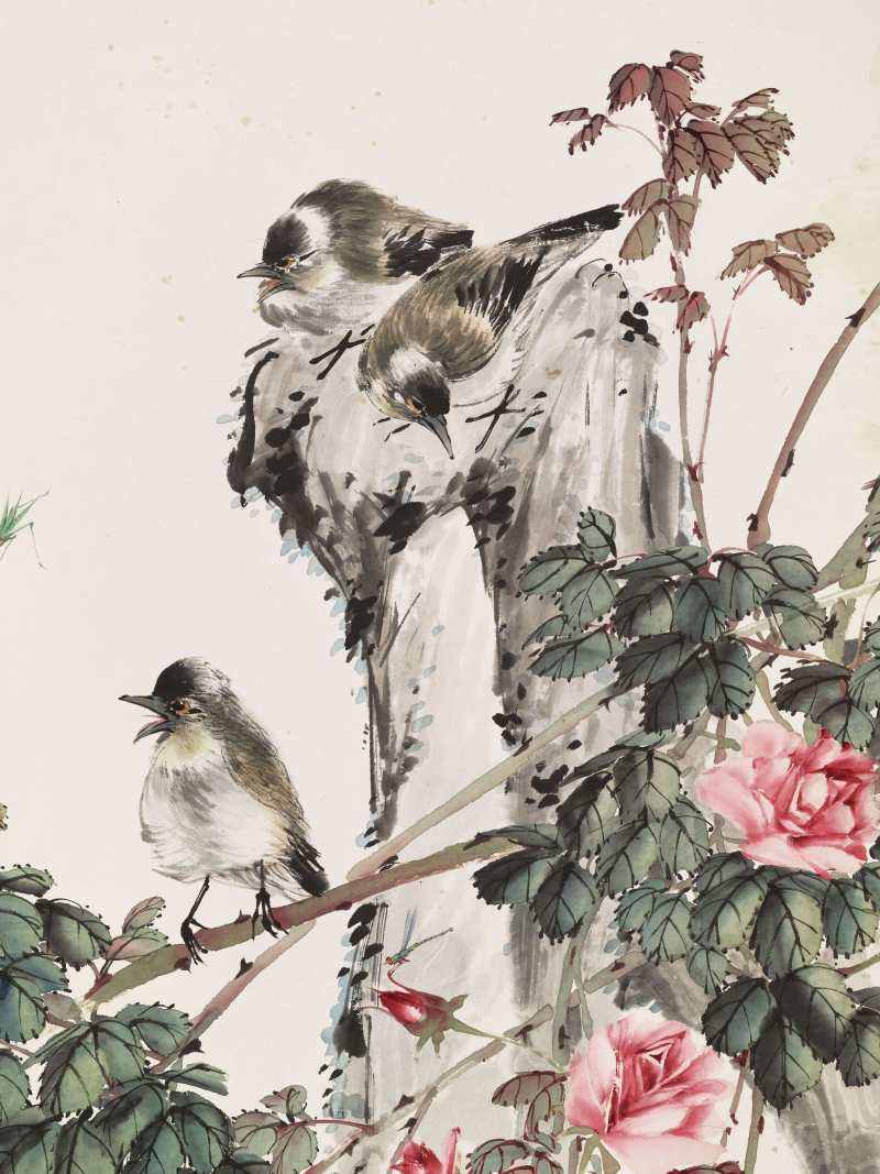 癸未（1943年）作 张生镛 游园猫戏 - 图6