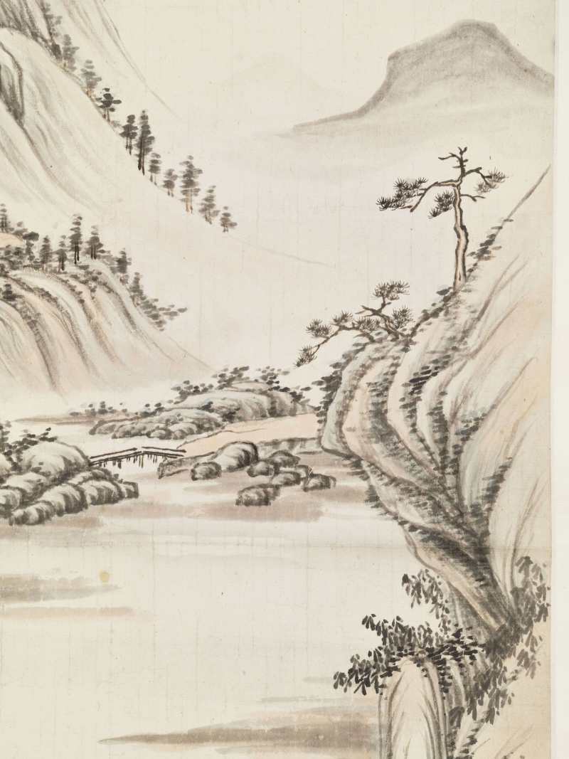 丙辰（1916年）作 秦仲文 九龙溪头 - 图4