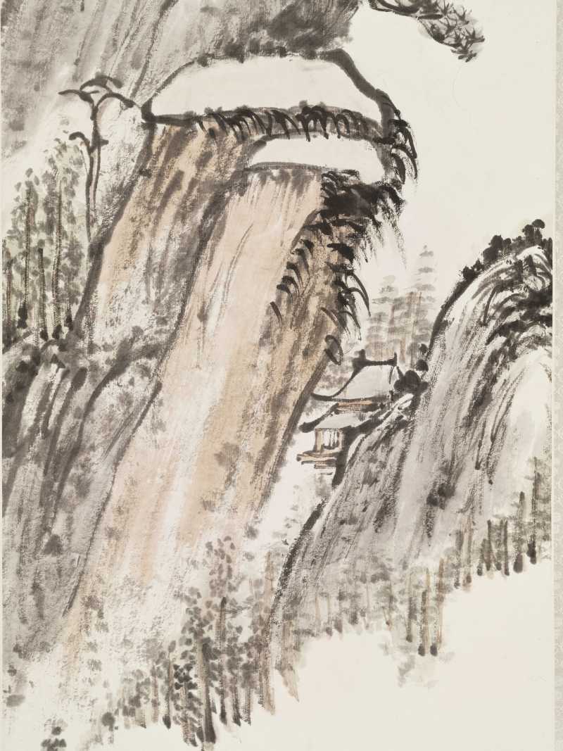 癸酉（1933年）作 俞云 松亭观山 - 图5