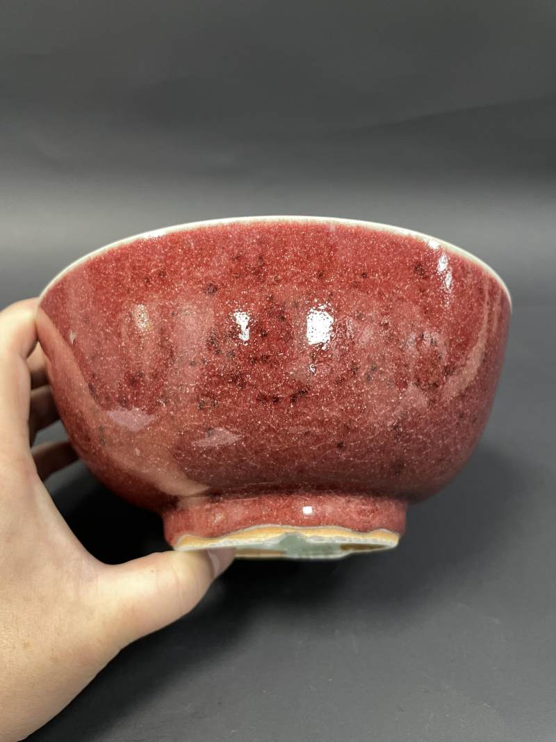 清康熙 郎窑红釉大碗 - 图3