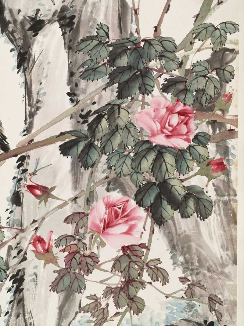 癸未（1943年）作 张生镛 游园猫戏 - 图7