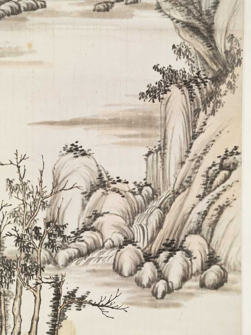 丙辰（1916年）作 秦仲文 九龙溪头 - 图5