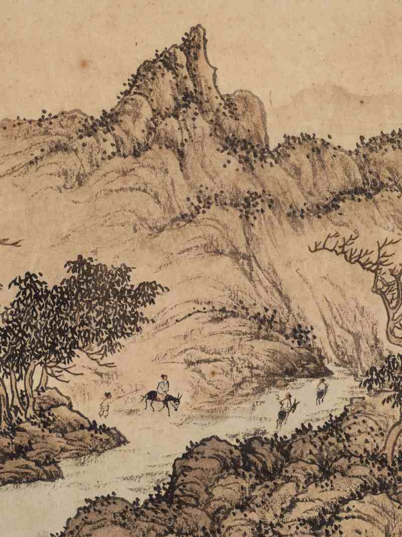 1963年作 金道五、汪佩芬 山水二帧 - 图13