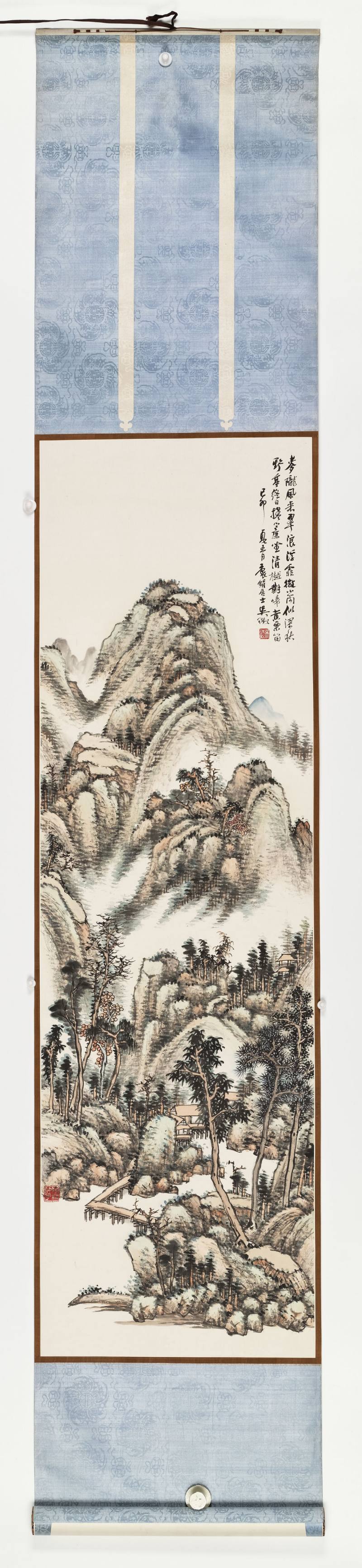 己卯（1939年）作 吴徵 野亭翠浪 - 图2