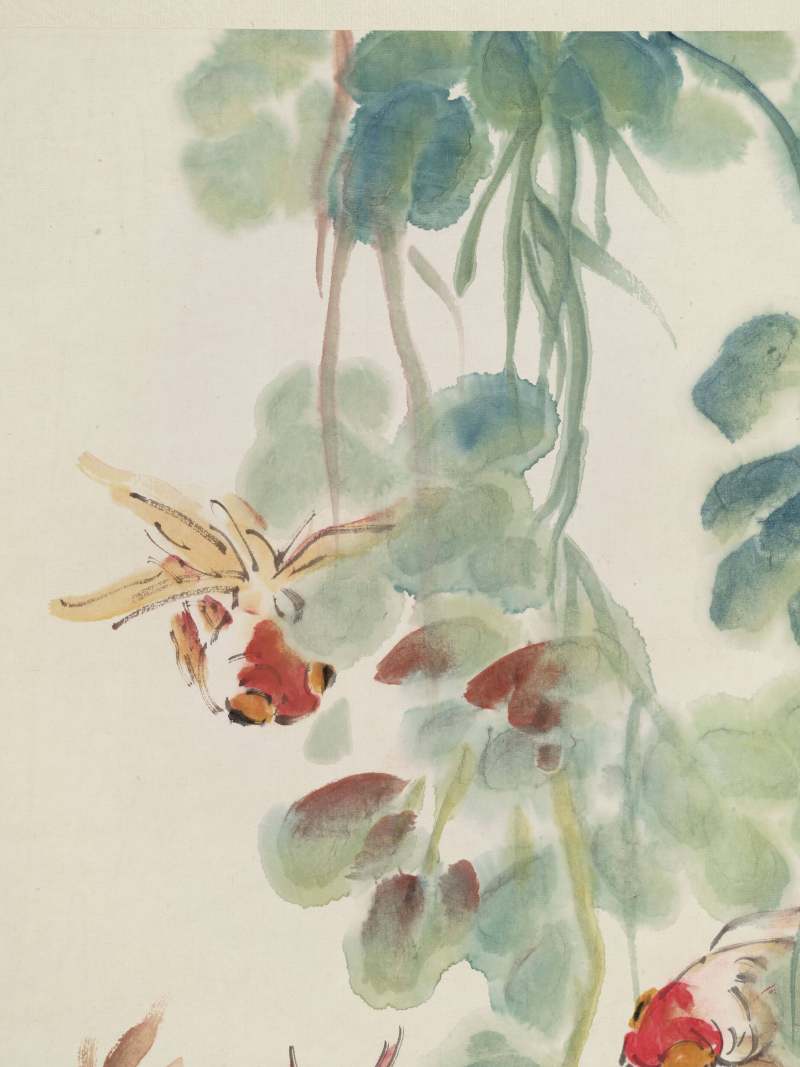 汪亚尘 花鸟四屏 - 图9