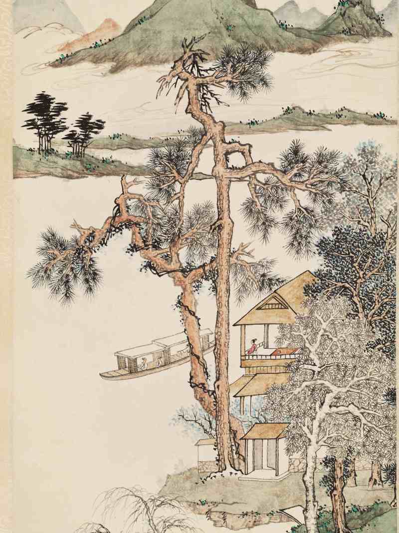 癸未（1943年）作 吴琴木 双松平远 - 图3