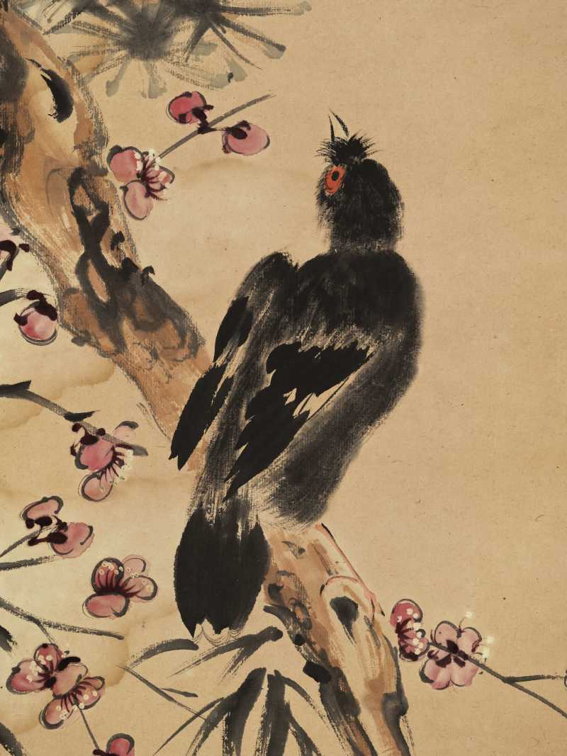 己巳（1929年）作 丁宝书 花鸟四帧 - 图6