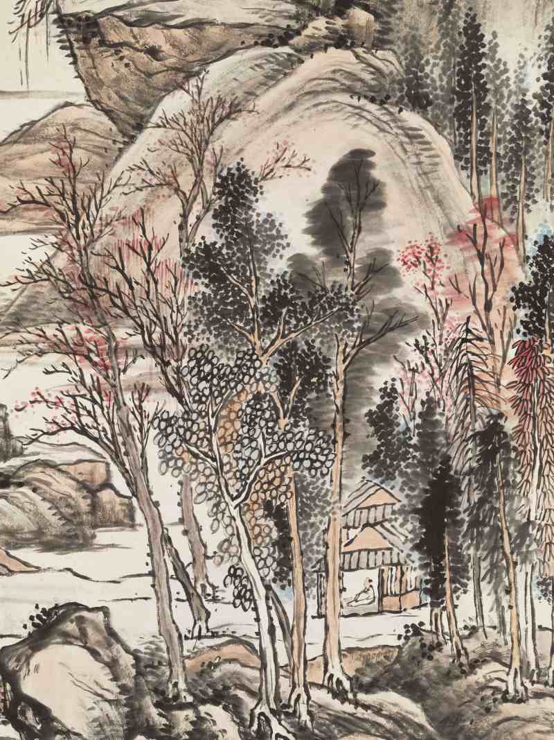癸酉（1933年）作 宗士福 空山幽居 - 图9