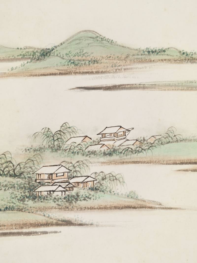 张素 鸳湖放棹图 - 图7