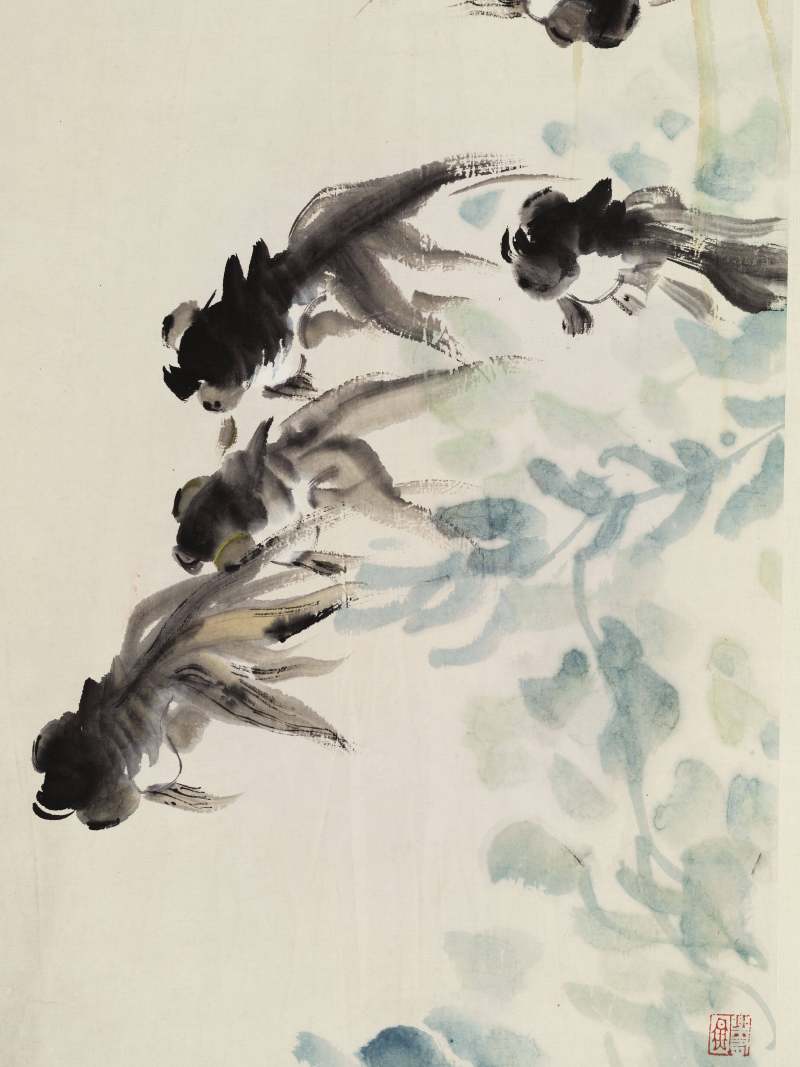 汪亚尘 花鸟四屏 - 图12