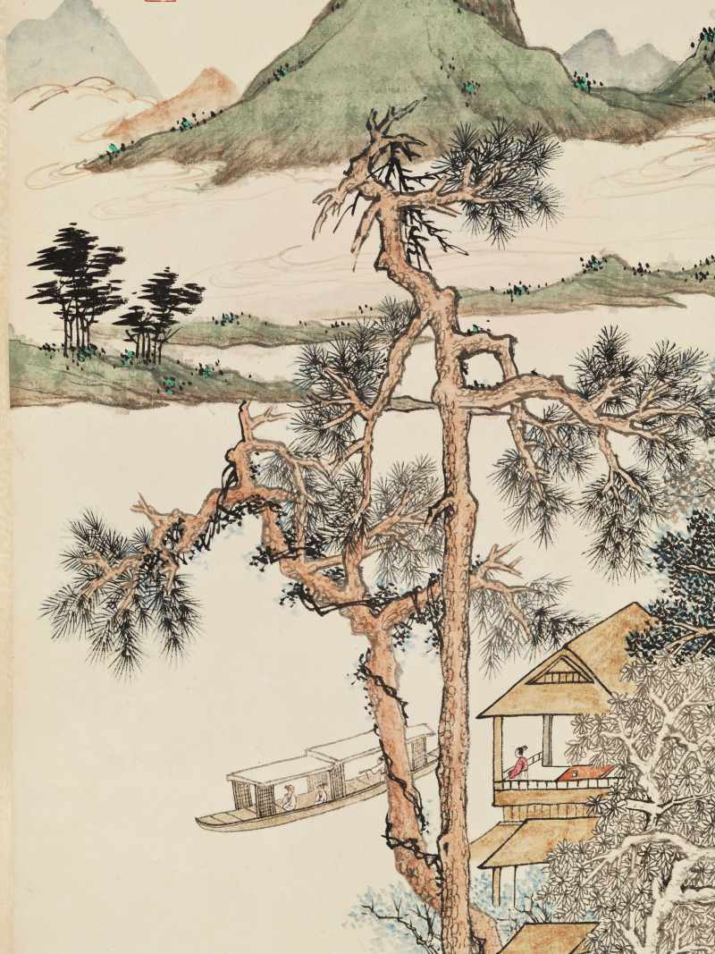 癸未（1943年）作 吴琴木 双松平远 - 图5