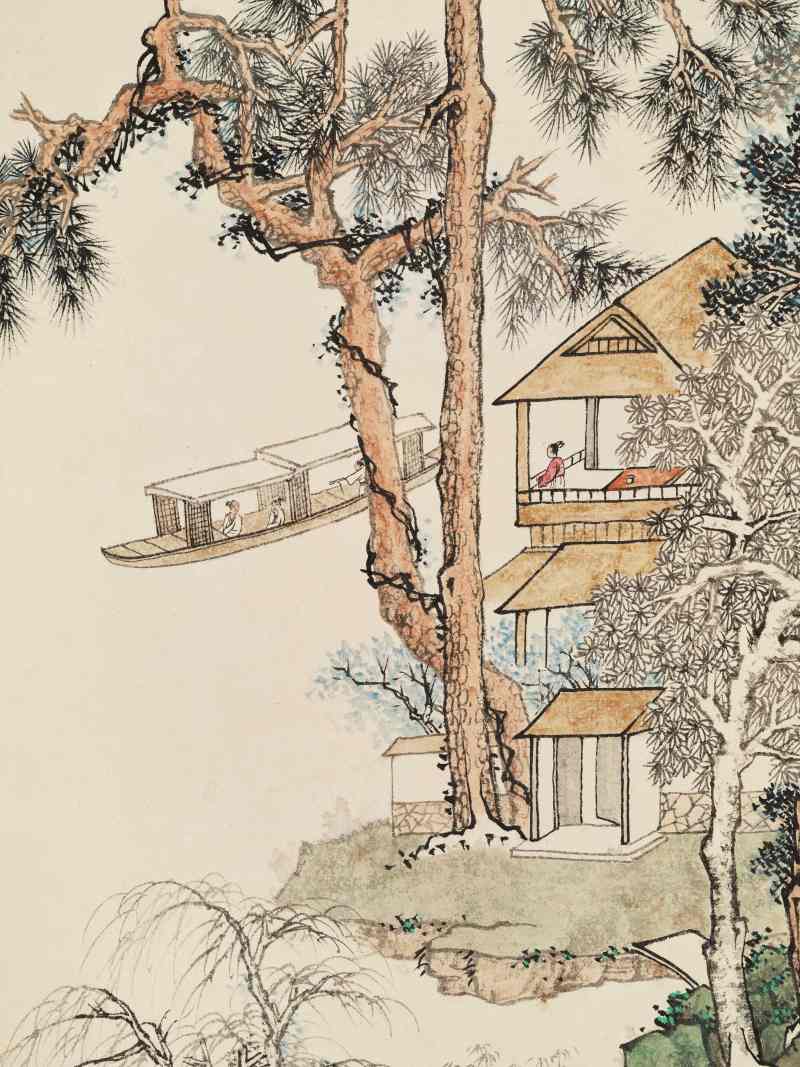 癸未（1943年）作 吴琴木 双松平远 - 图6