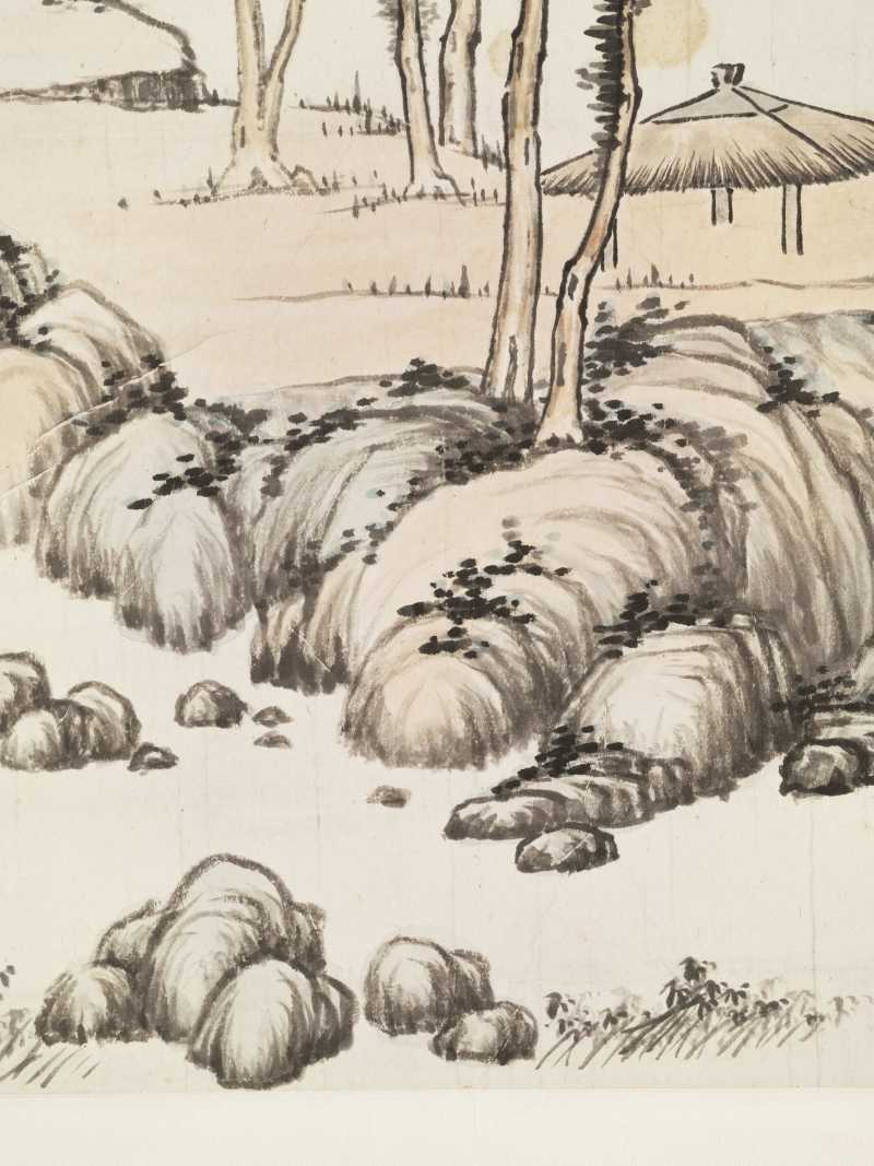 丙辰（1916年）作 秦仲文 九龙溪头 - 图8