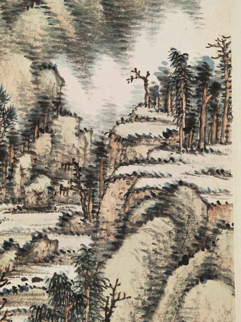 丁卯（1927年）作 吴徵 秋林山居 - 图9