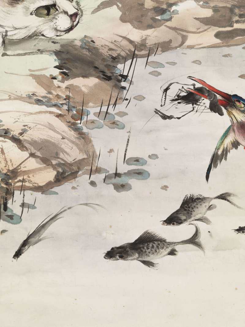 癸未（1943年）作 张生镛 游园猫戏 - 图11