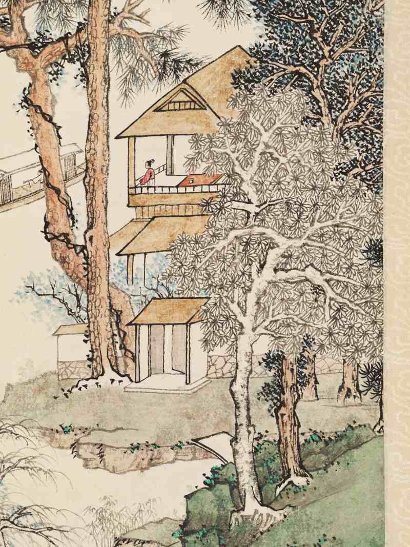 癸未（1943年）作 吴琴木 双松平远 - 图7