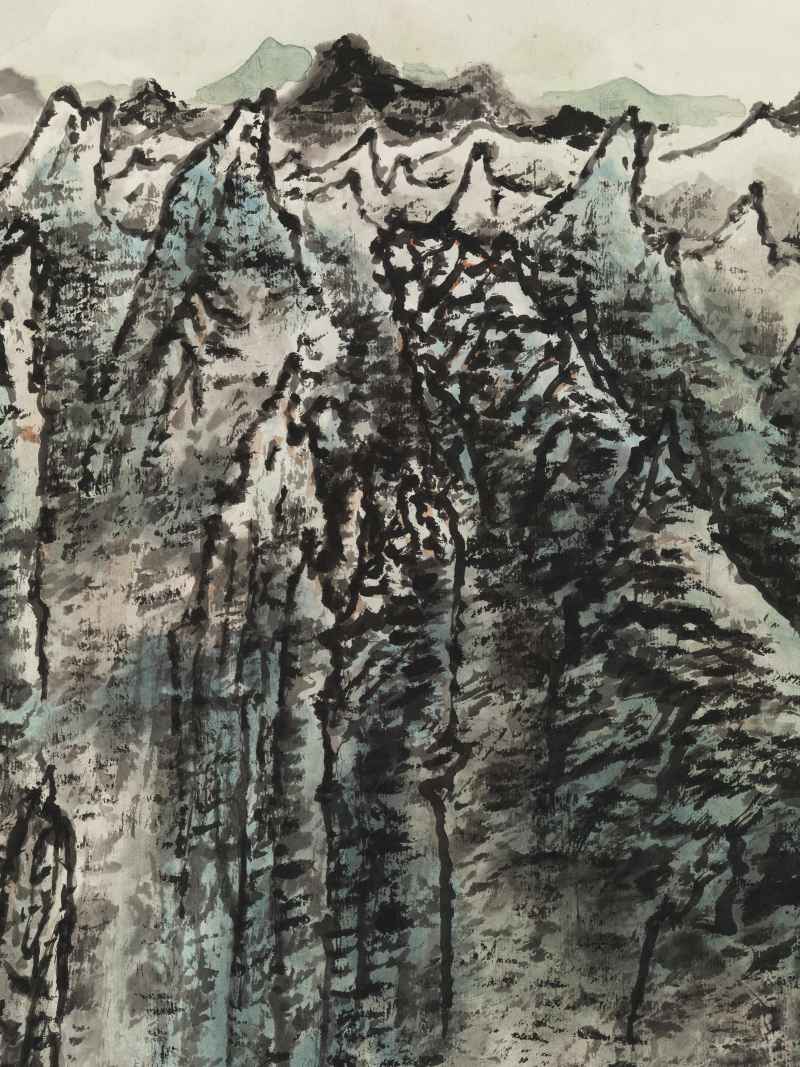 癸亥（1983年）作 张文俊 峡江图 - 图7