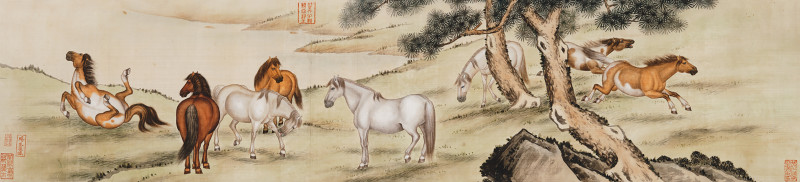 佚名 八骏图
