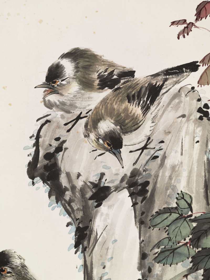 癸未（1943年）作 张生镛 游园猫戏 - 图13
