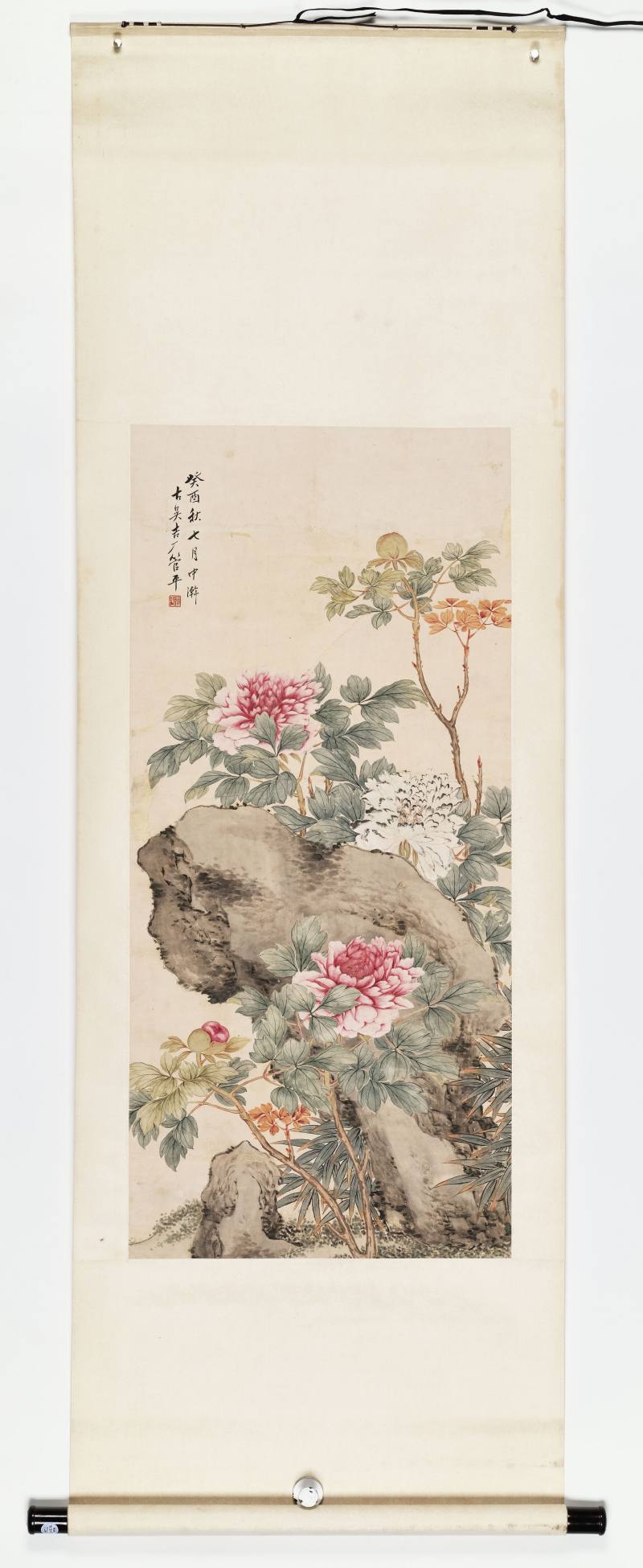 癸酉（1933年）作 管平湖 牡丹 - 图2