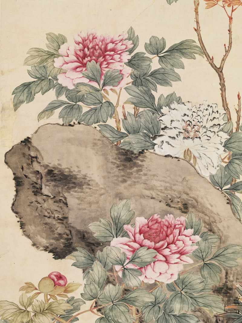 癸酉（1933年）作 管平湖 牡丹 - 图3