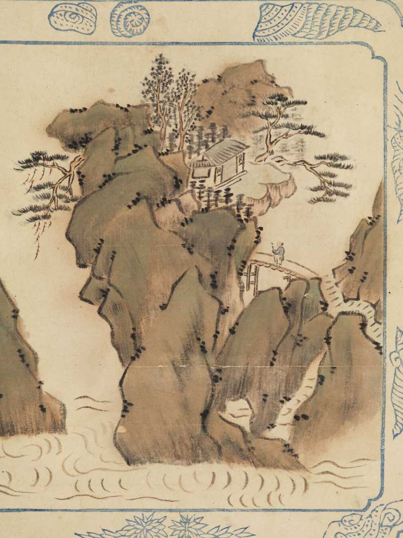 顾沄、林廷辂、丁有伦等 书画双挖四屏 - 图24