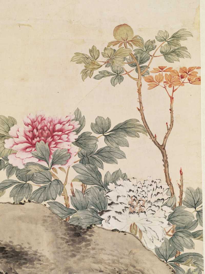 癸酉（1933年）作 管平湖 牡丹 - 图4