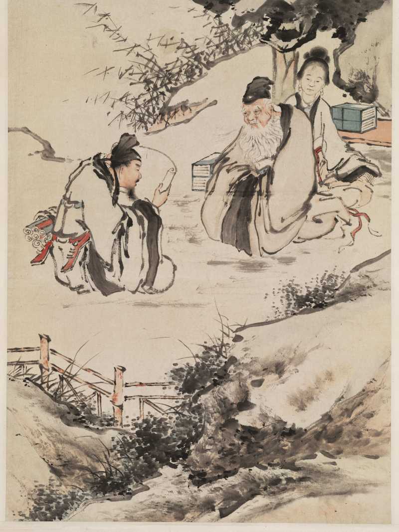 己巳（1929年）作 王琦 授书图 - 图5
