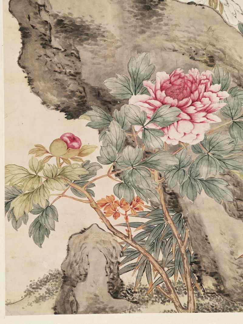 癸酉（1933年）作 管平湖 牡丹 - 图5