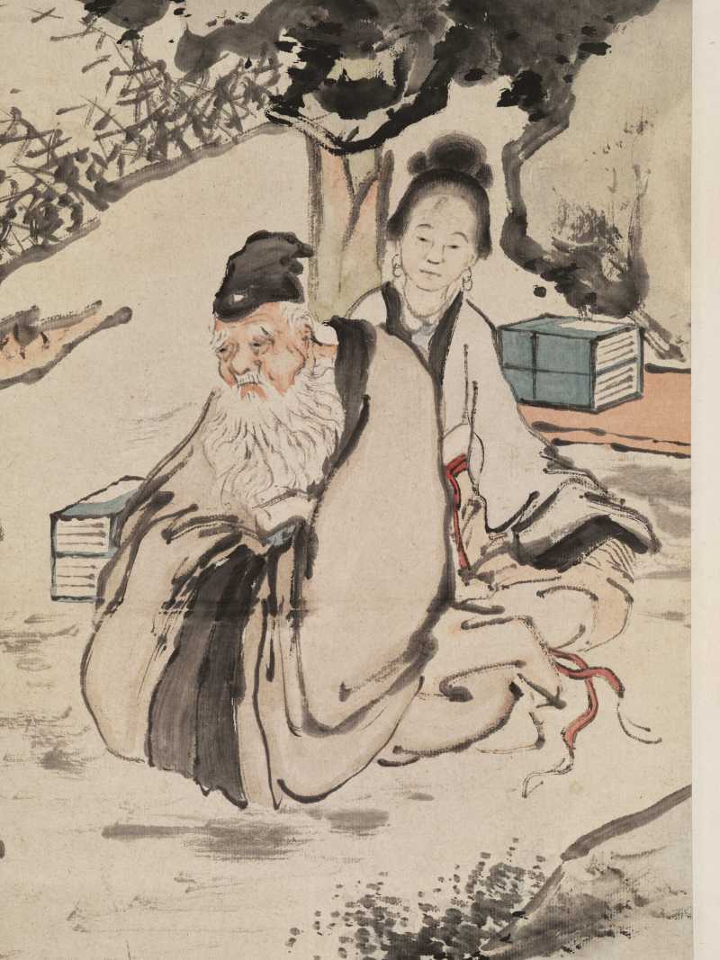 己巳（1929年）作 王琦 授书图 - 图6