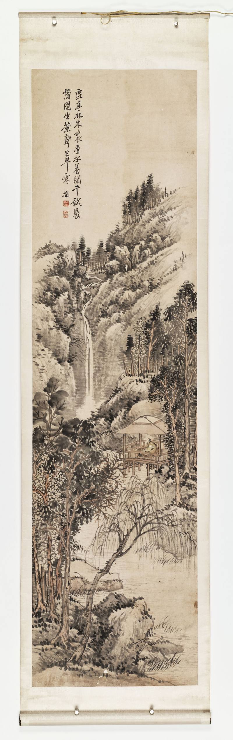 癸未（1883年）作 吴滔 山水四屏 - 图21