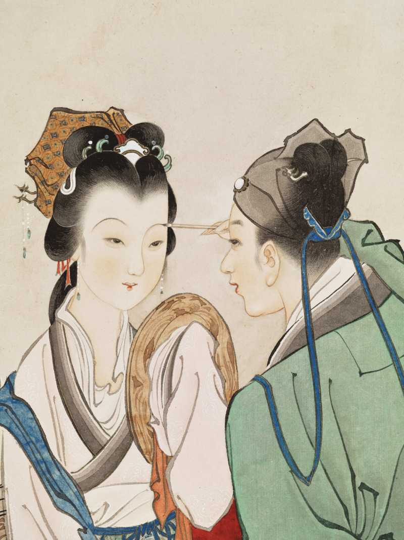 癸未（1943年）作 谢之光 举案齐眉 - 图5