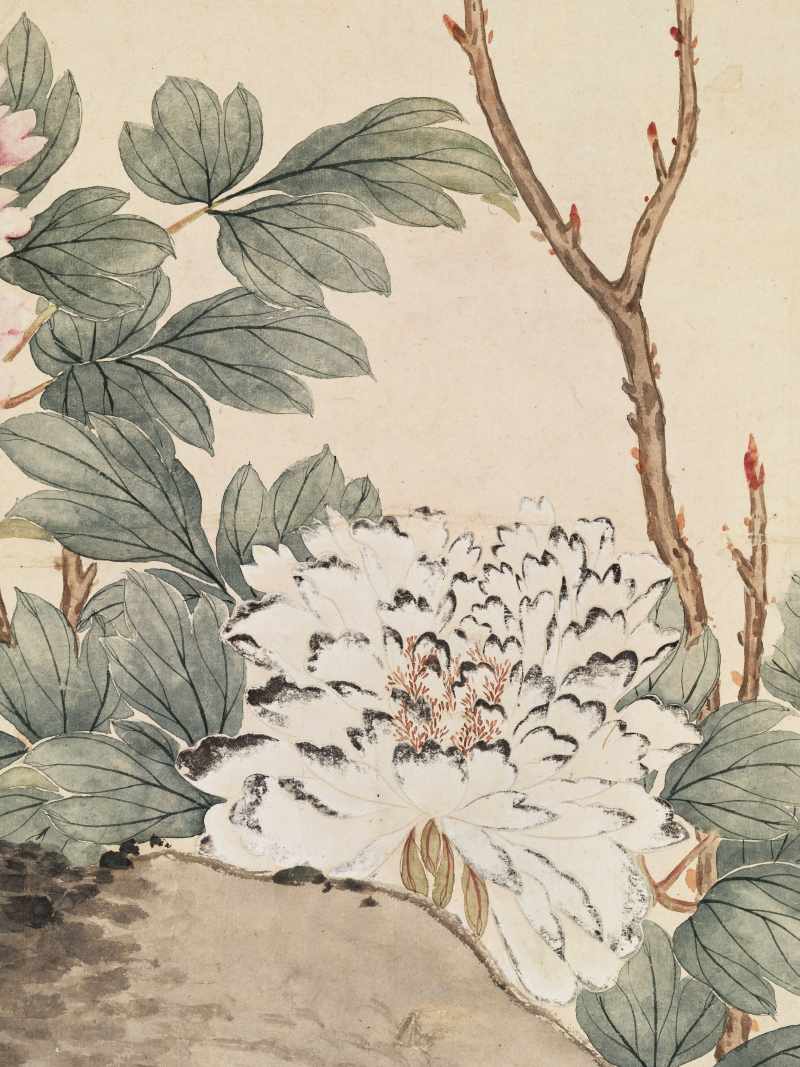 癸酉（1933年）作 管平湖 牡丹 - 图7