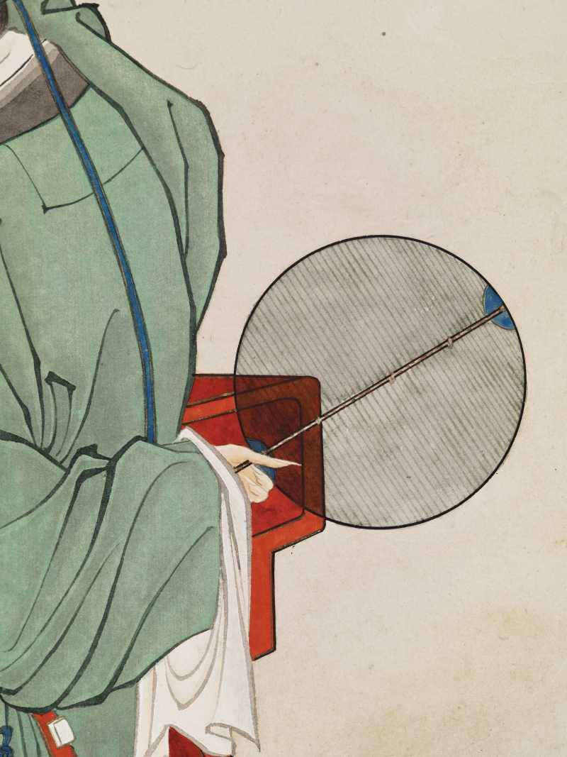 癸未（1943年）作 谢之光 举案齐眉 - 图6