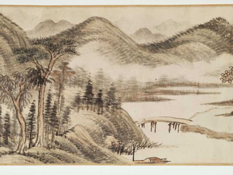 丙申（1836年）作 黄均 秋山读书图卷 - 图8