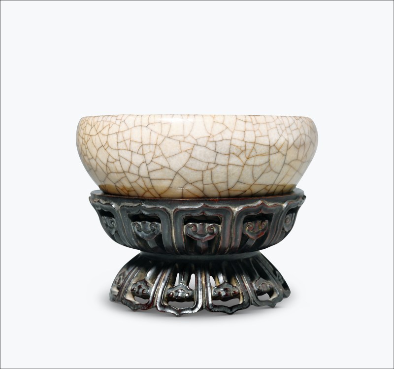 明 仿哥釉钵
