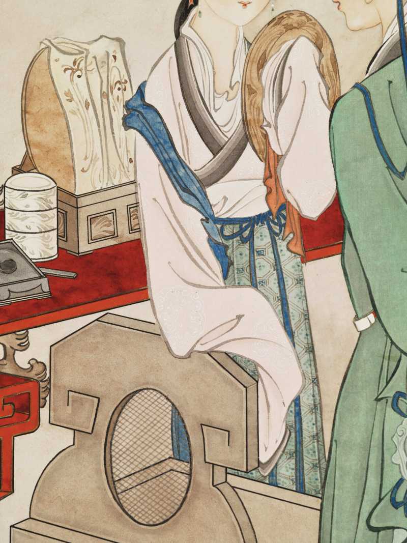 癸未（1943年）作 谢之光 举案齐眉 - 图7
