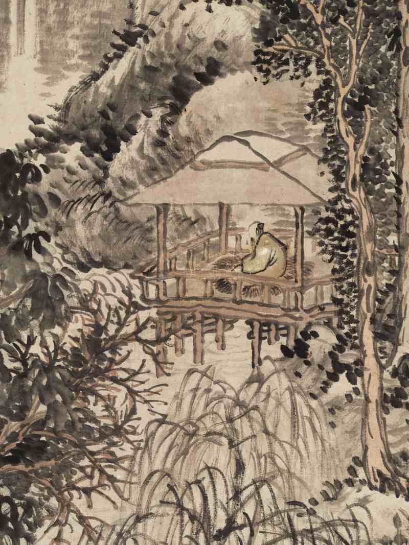 癸未（1883年）作 吴滔 山水四屏 - 图25