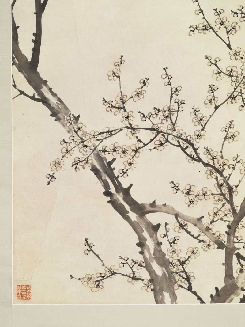 丙午（1906年）作 松年 月夜梅花 - 图5