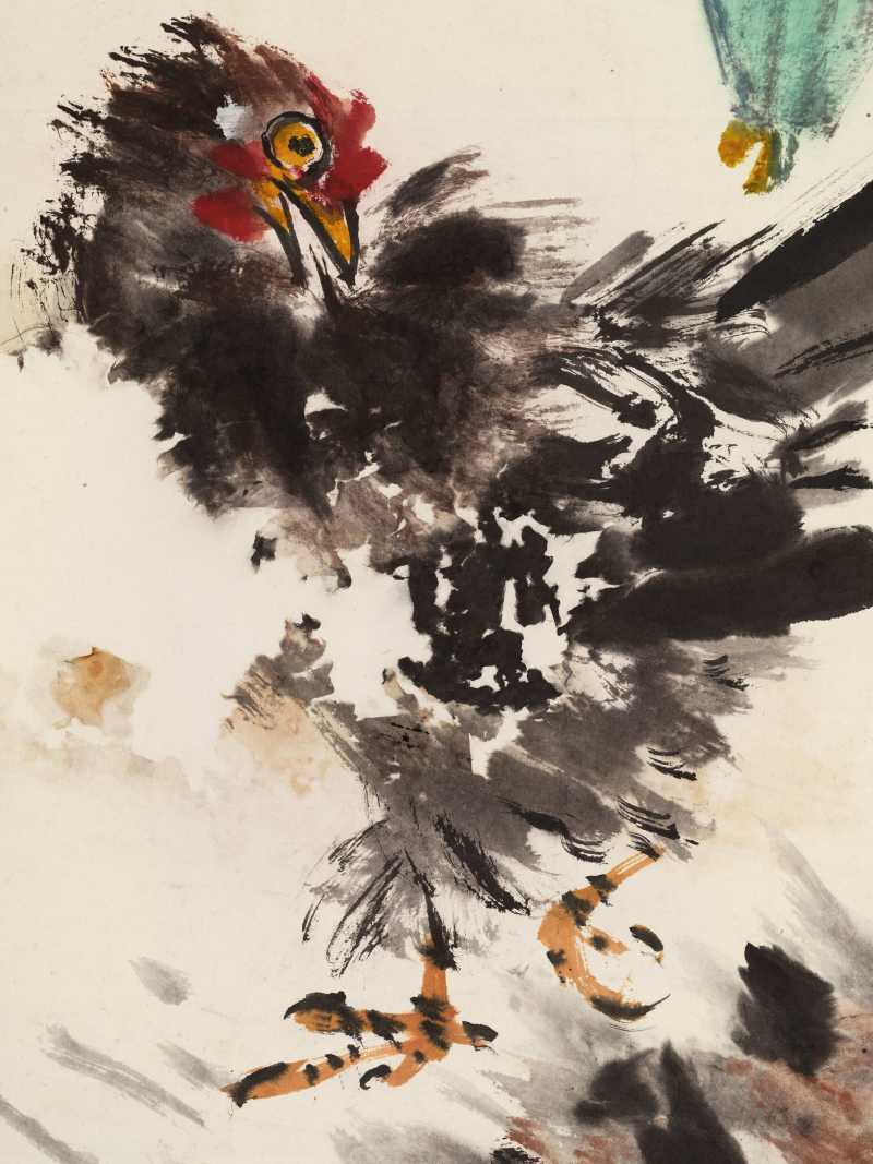 丙寅（1986年）作 何康理、刘冠廷、郭风惠 书画三帧 - 图12