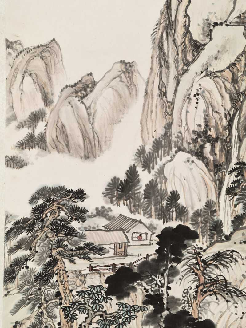 陈半丁 松山访友 - 图9