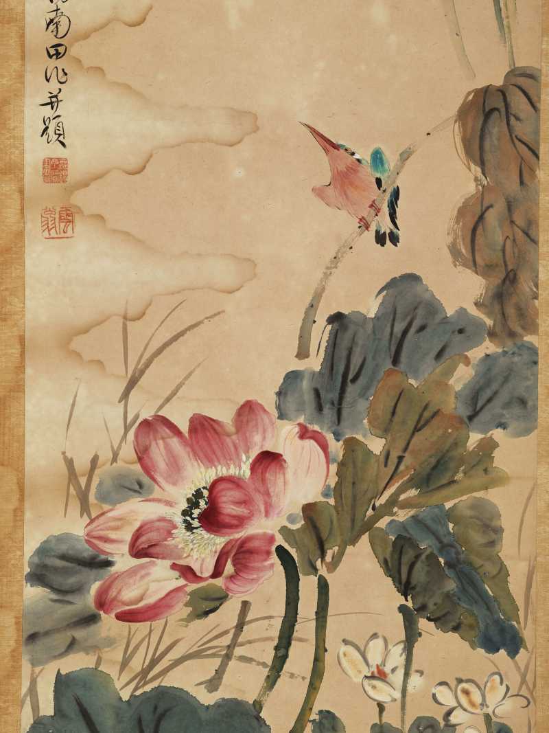 己巳（1929年）作 丁宝书 花鸟四帧 - 图21
