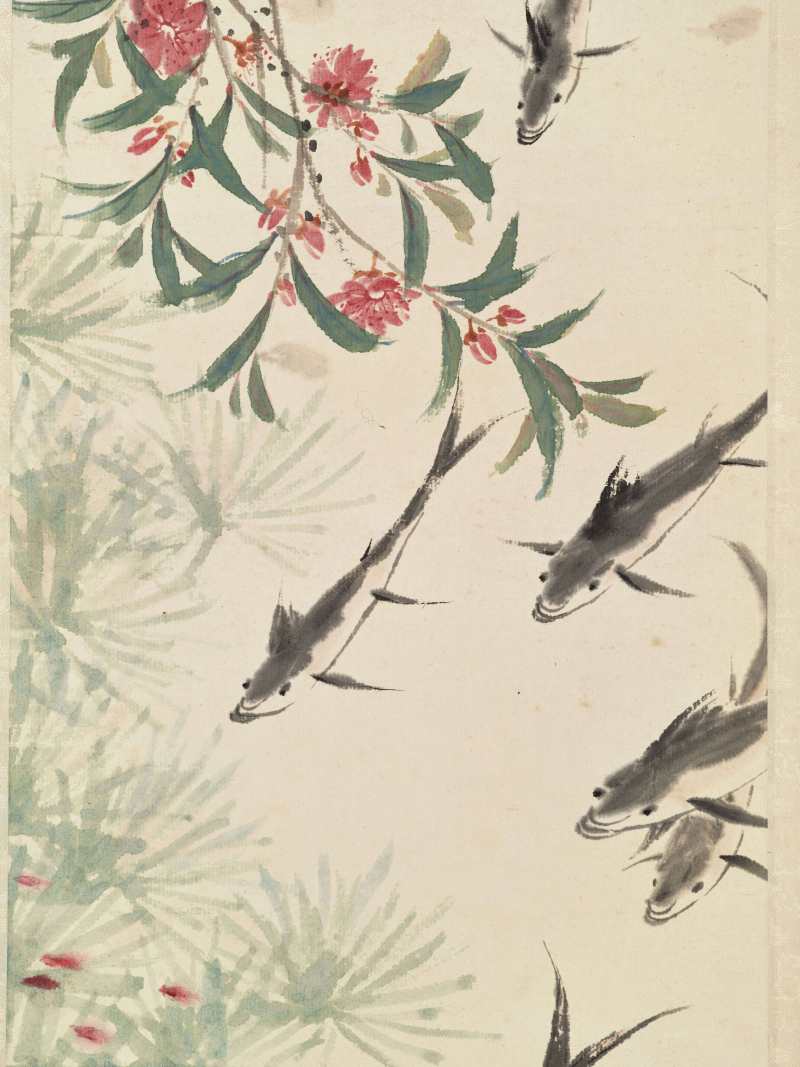 王瑶卿 桃花游鱼 - 图5